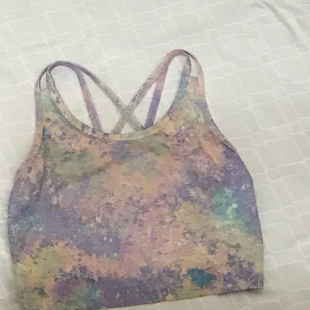 Colorful Tie-Dye Sports Bra